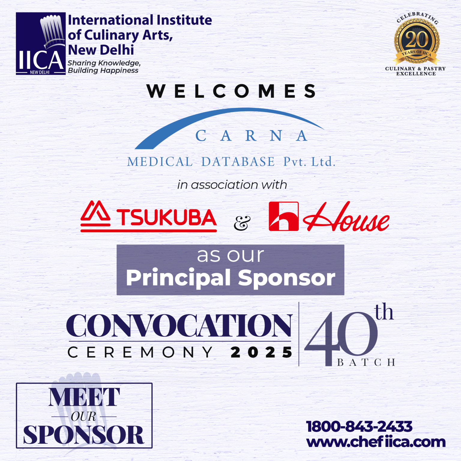 Carna Medical Database Pvt. Ltd- our Principal Sponsor for the Convocation Ceremony 2025