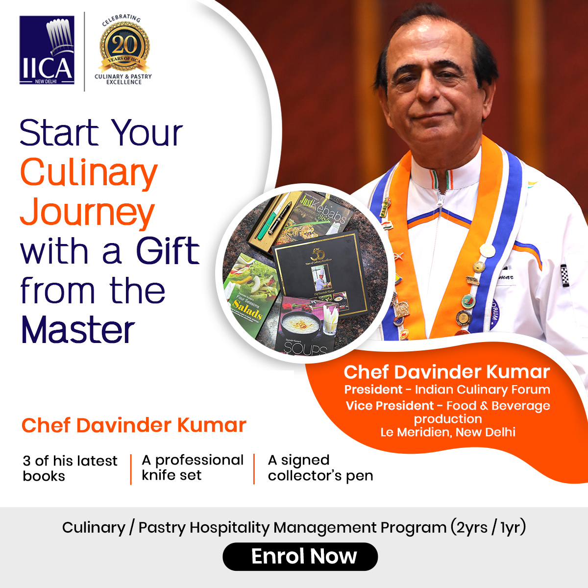 If you aspire to become a professional chef, I am delighted to share my heartfelt recommendation for IICA                                                                                                                     ADMISSION CLOSING SOON! ENROLL NOW
